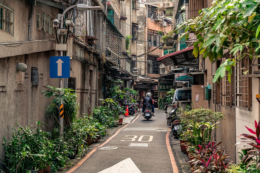 Taipei Taiwan road alley