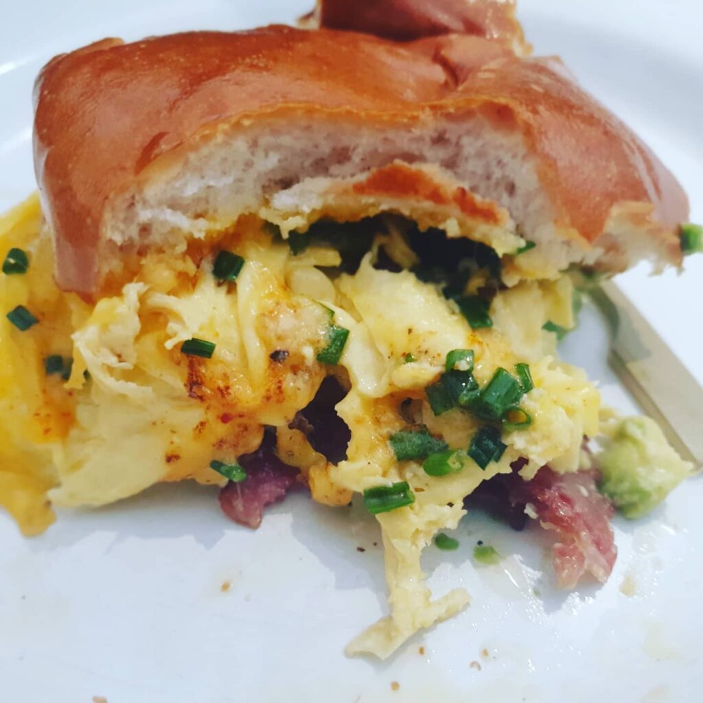 Bakehouse's breakfast sandwich