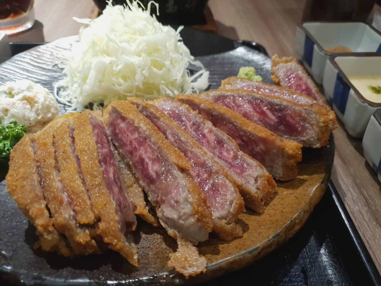Gyukatsu Motomura fried beef cutlet
