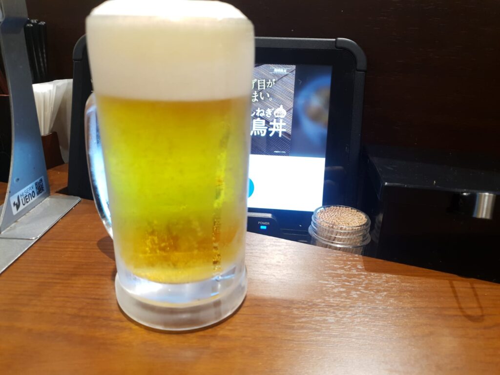 Yoshinoya draft suntory beer