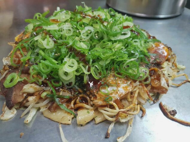 Hiroshima style okonomiyaki