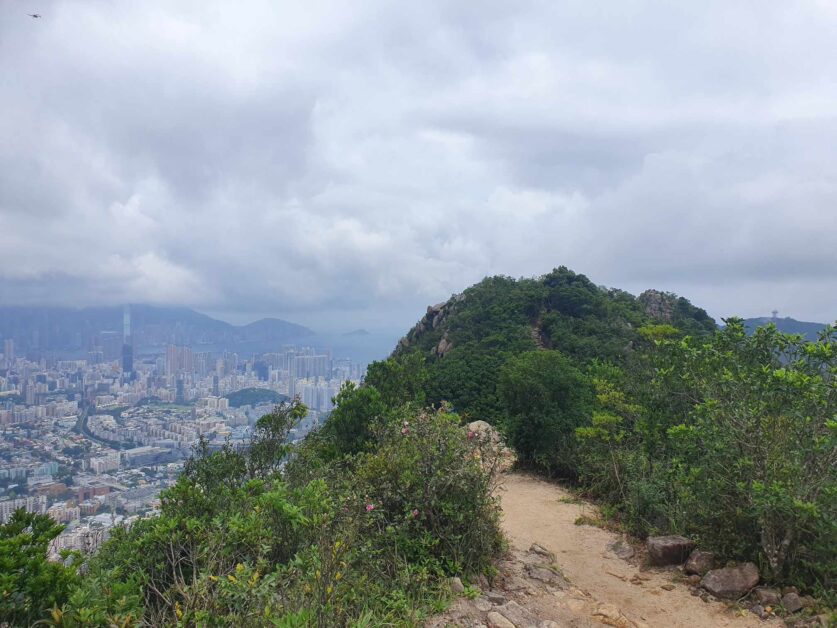 View of Hong Kong from Lion Rock hike