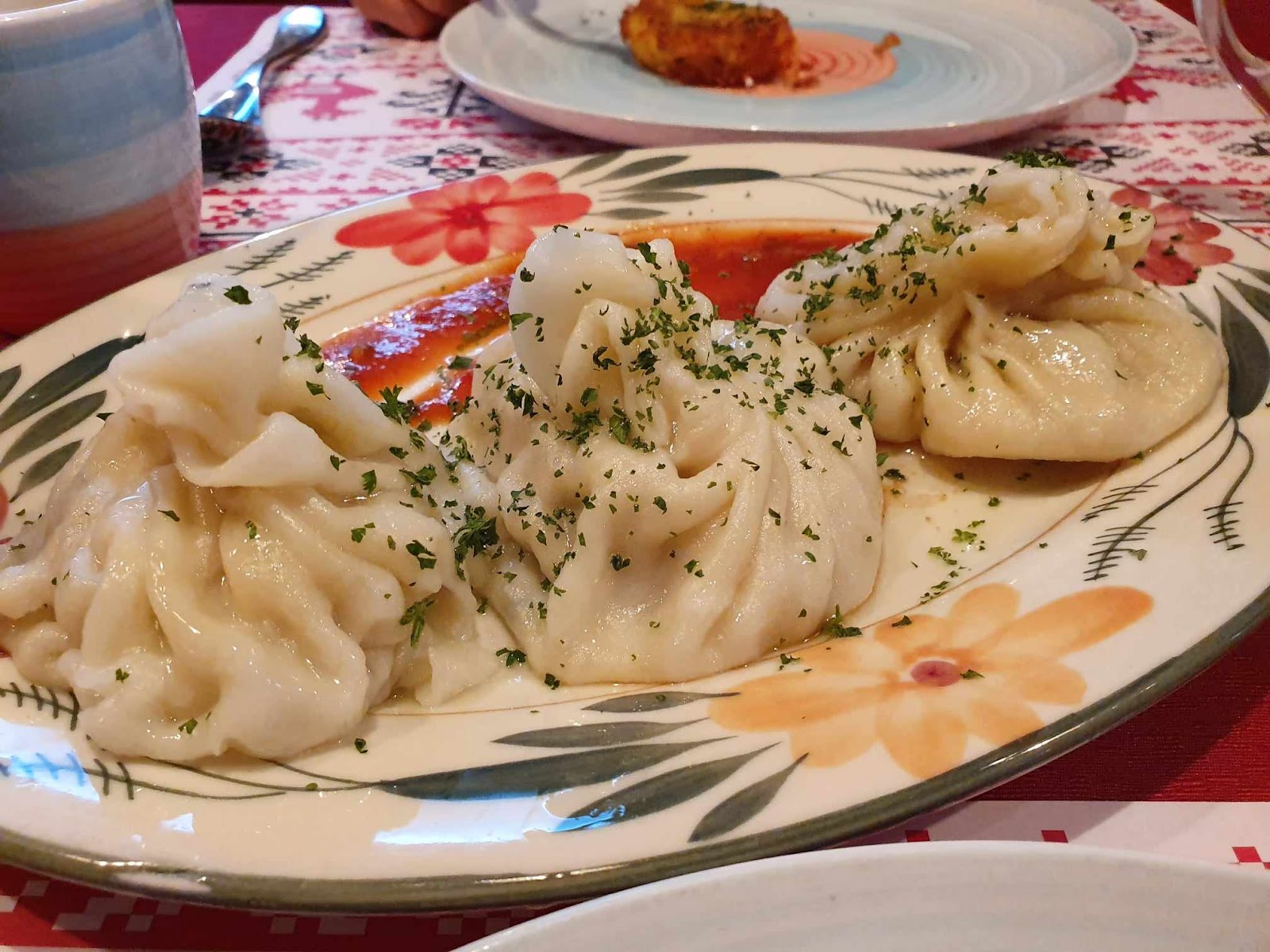 minced chicken manti at Ivan the Kozak