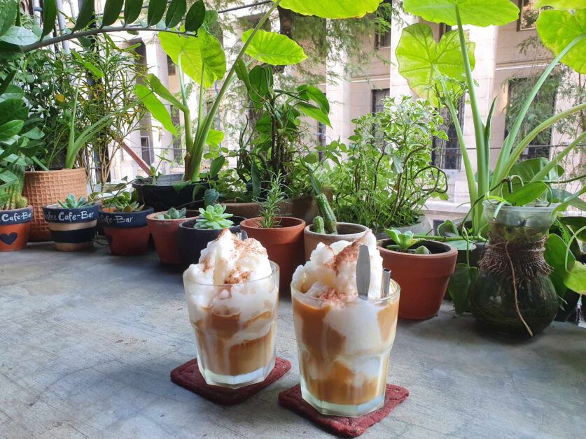 coconut iced coffee in Ho Chi Minh City