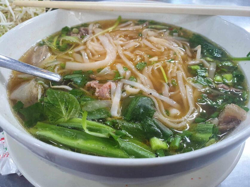 beef pho from Pho Le in Ho Chi Minh City