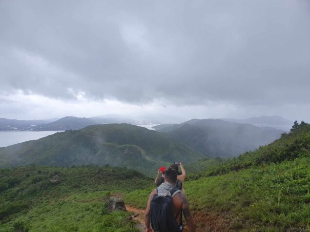 Mui Wo hike during typhoon
