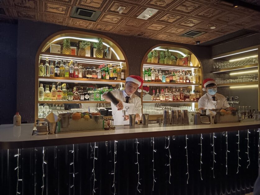 The Diplomat bar at Christmas 