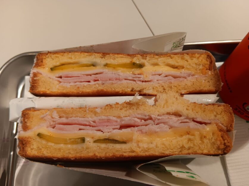 the classic croque monsieur at Croque Hong Kong