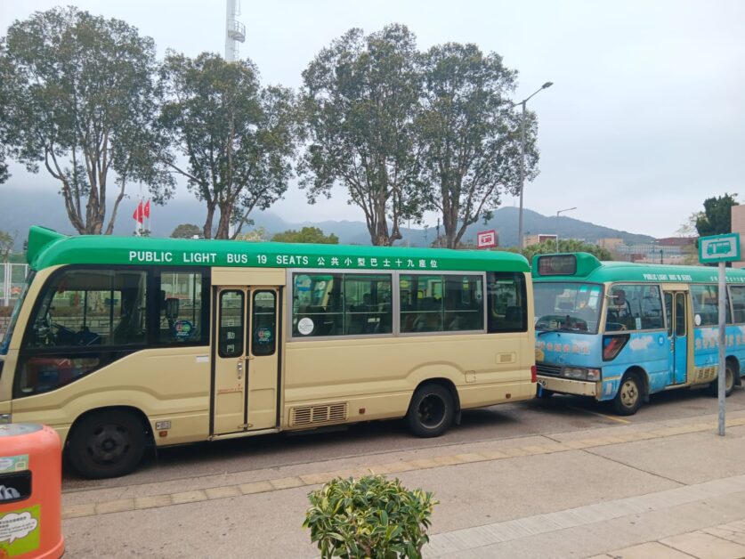 101m green minibus Hong Kong