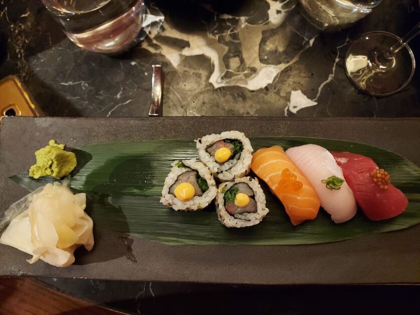 Honjo sushi and sashimi