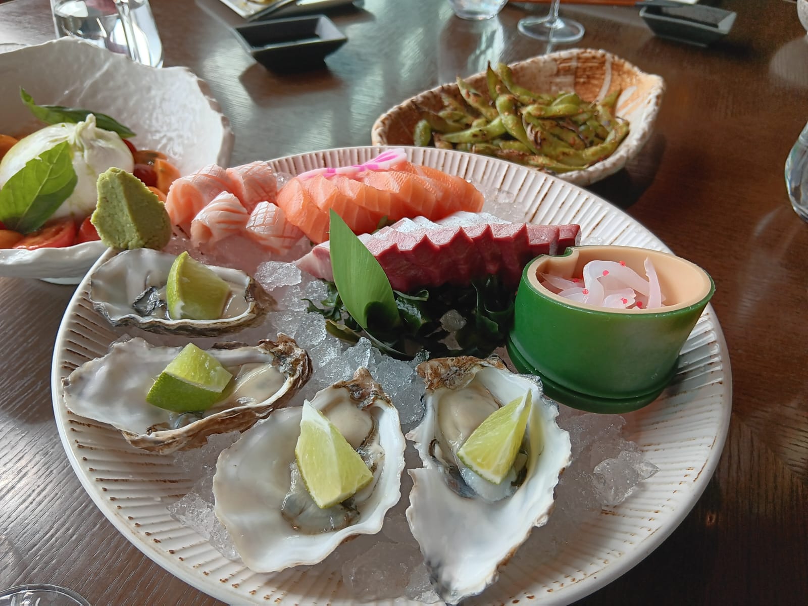 Aqua oyster and sashimi platter Hong Kong