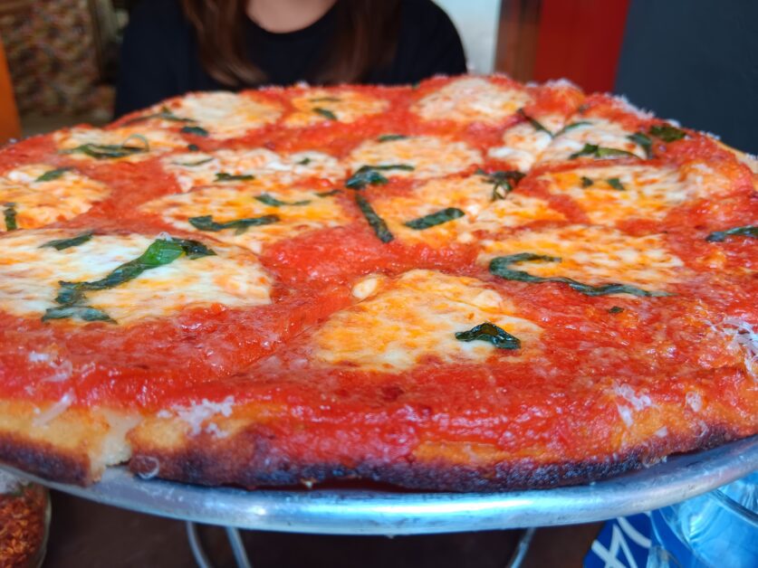 Fini's New Haven-style Margherita pizza pie