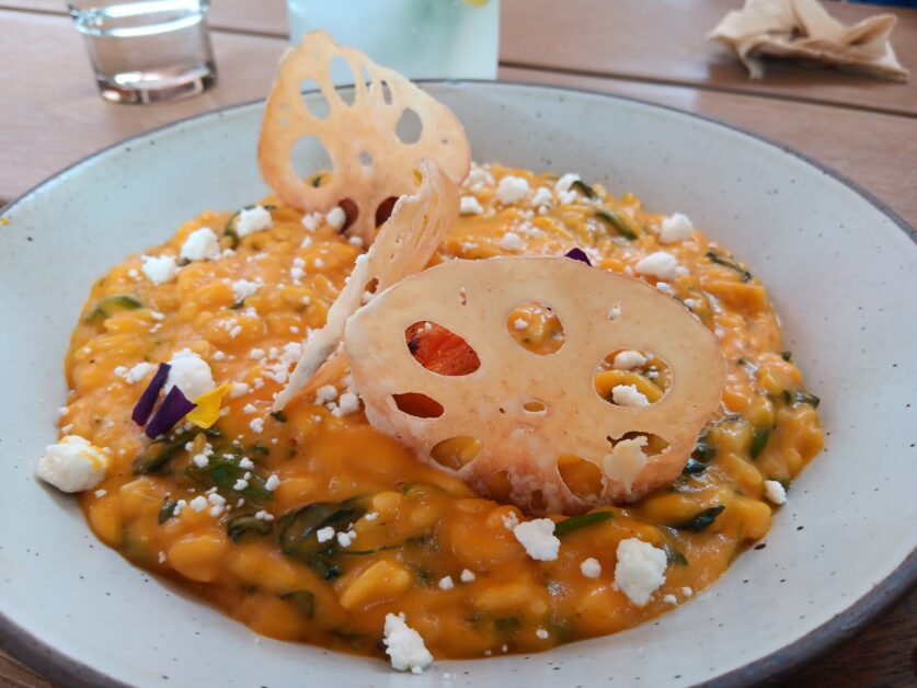 pumpkin risotto at Hygge Hong Kong