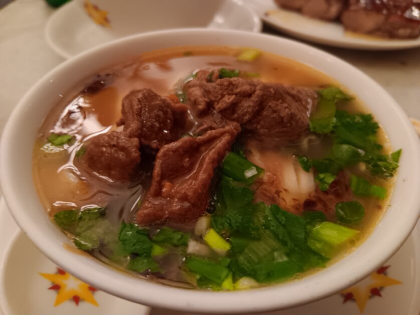 Lanzhou beef noodles at The China Club