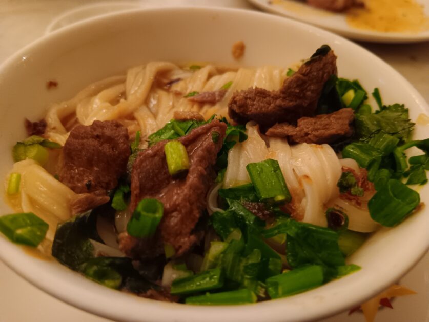 The China Club Lanzhou noodles without broth