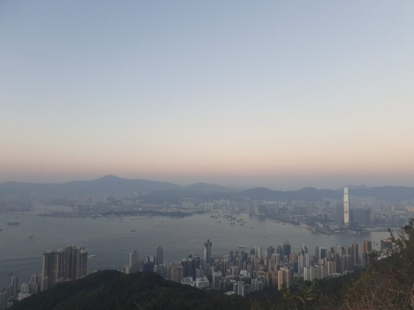 High West views of Victoria Harbour