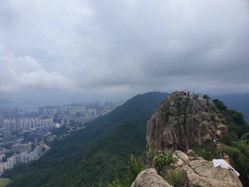 View of actual Lion Rock