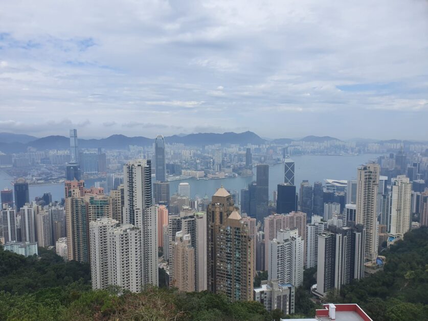 The Peak of Hong Kong Island and Kowloon