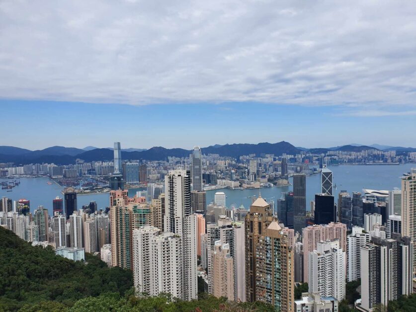 view of Hong Kong Island From The Peak