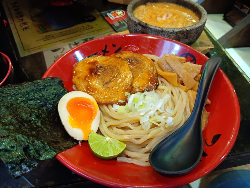 Ganso Tsukemen lobster and BBQ pork tsukemen