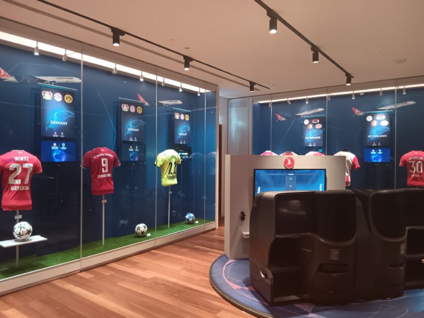 football room at business lounge Istanbul Airport