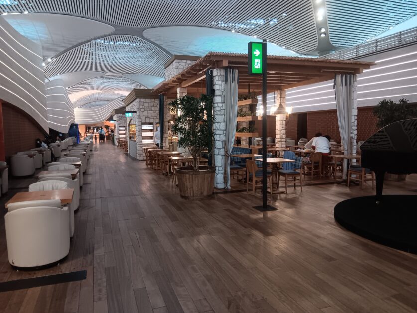 entrance of Turkish Airlines Business Class Lounge