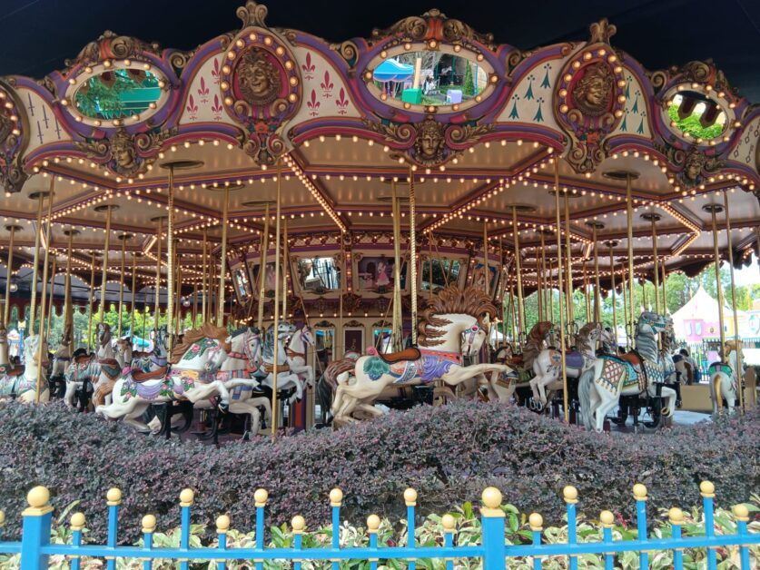 carousel at Hong Kong Disneyland