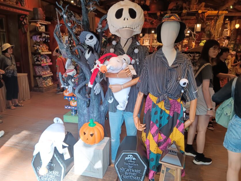 Jack Skellington merchandise at Hong Kong Disneyland