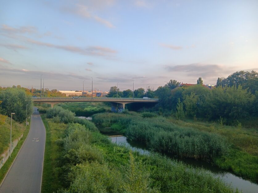 Warta River and Cybina River intersection