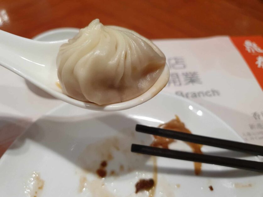 xiaolongbao at Din Tai Fung Tsim Sha Tsui