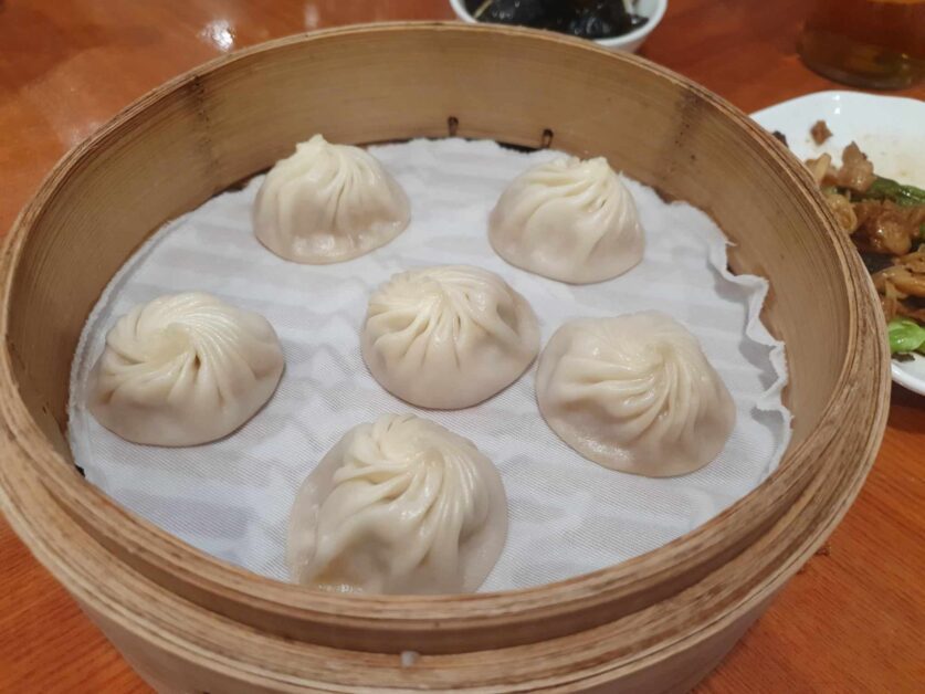 soup dumplings at Din Tai Fung Hong Kong