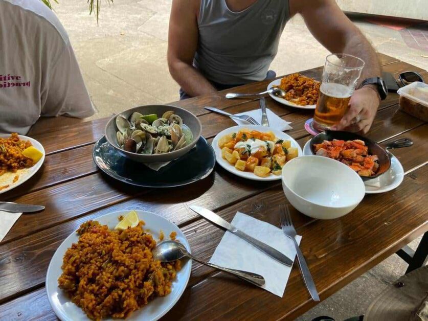 lunch spread at Dale Candela