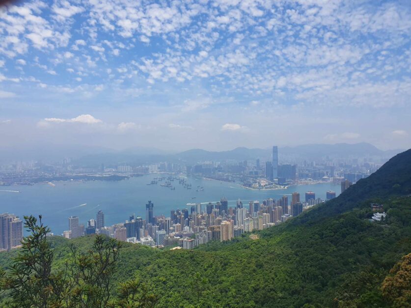 view of Hong Kong Island from High West