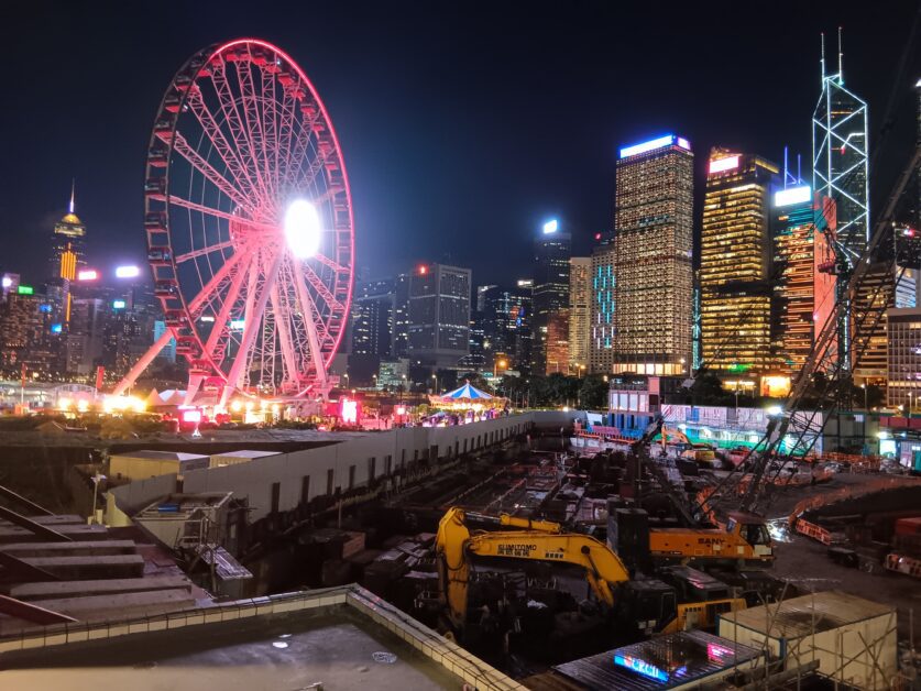 AIA Observation Wheel at Night