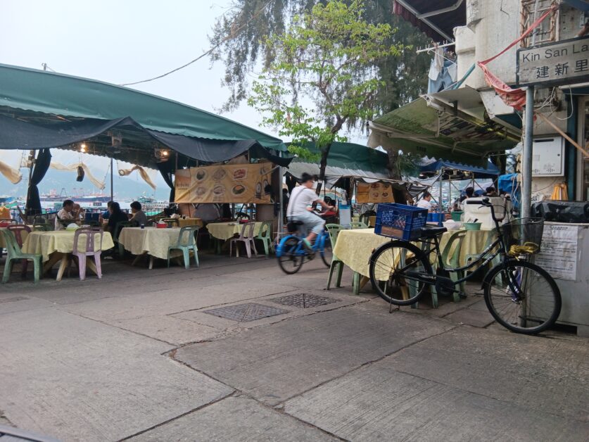 Cheung Chau riding bikes