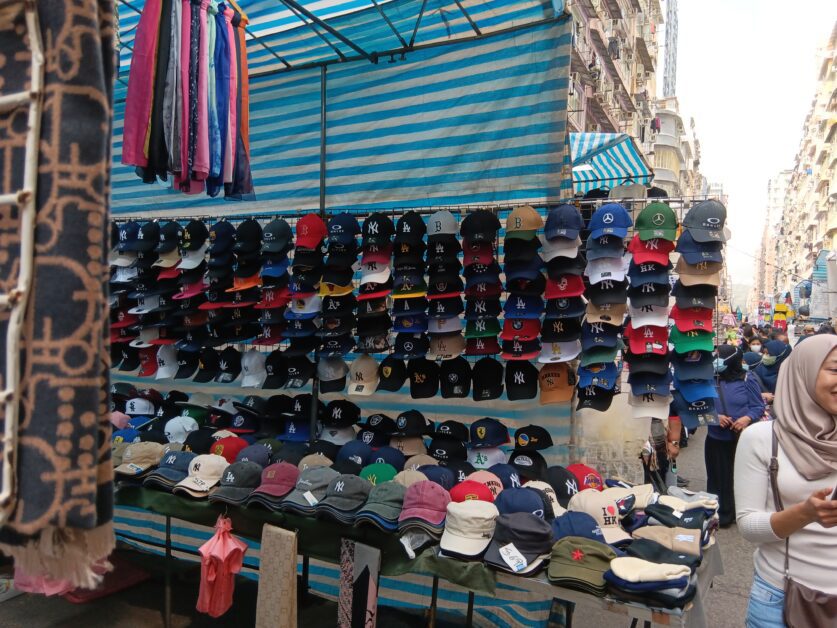 hats at Ladies' Market