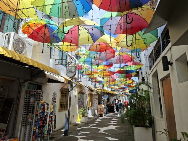 George Town Armenian Street umbrellas
